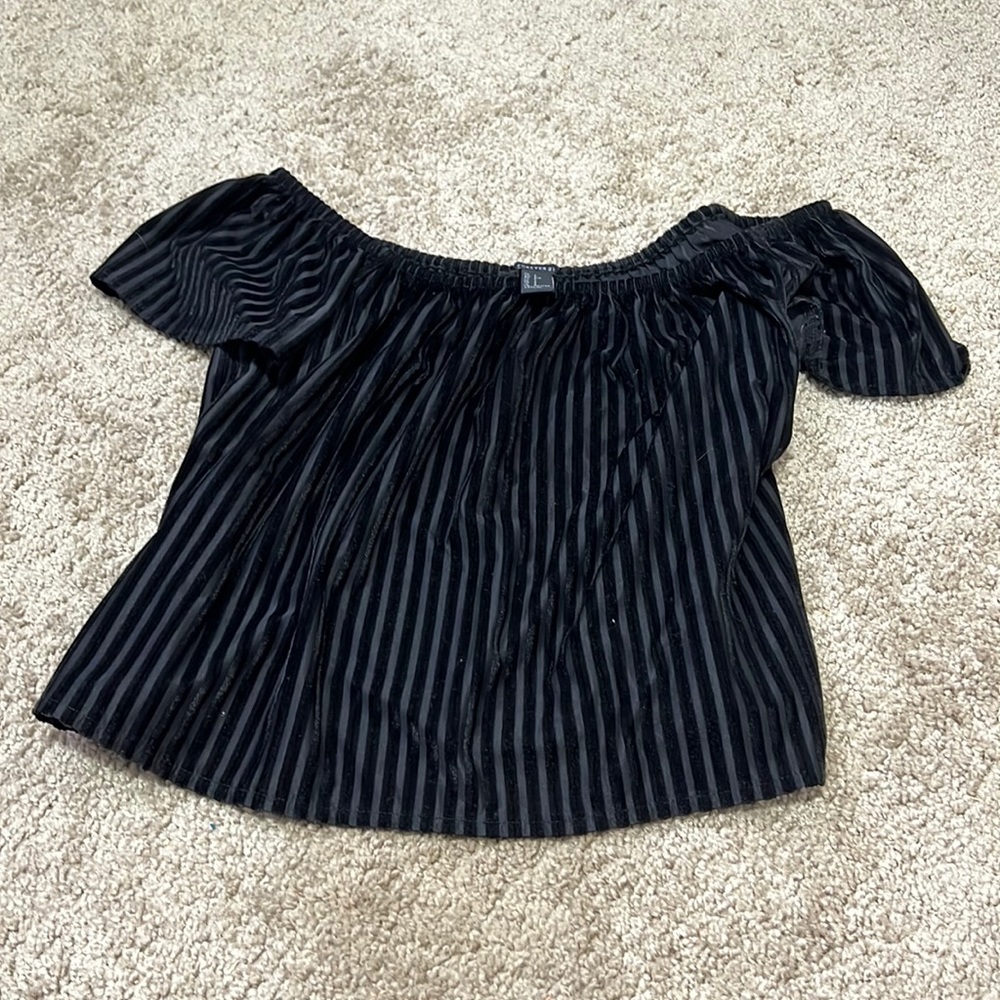 Off the shoulder crop top